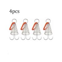 4pcs Hebilla De Anzuelo Para Tenda Accesorios De Camping Al Aire Libre Octopus Cuerda De Viento Fijación De Madera Agujero Con Resorte - details 10