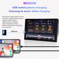 Podofo Reproductor Multimedia Para Coche 1 Din Pantalla Táctil HD FM Bluetooth USB Cámara Estéreo MP5 Universal Con Control Del Volante - details 3