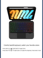 Teclado Retroiluminado HUWEI Magic Para iPad Mini 7 Funda Para iPad Mini 2024 A17 pro 8.3 Pulgadas Soporte Cubierta Inteligente Con Trackpad - details 7