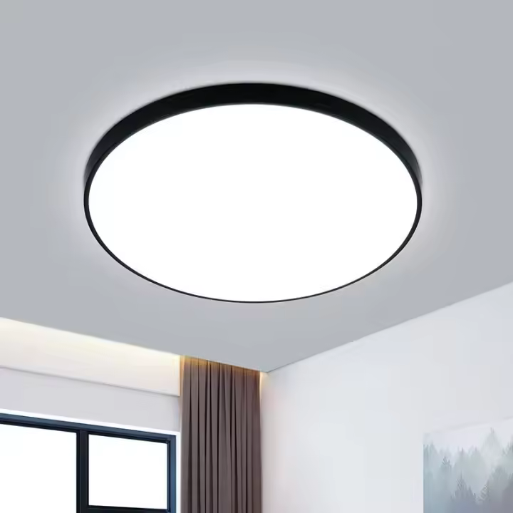 Lámpara de Techo LED Blanca Fría 6000K Redonda Ø28cm para Baño IP54 Impermeable Adecuada para Dormitorio Sala de Estar Cocina - 1