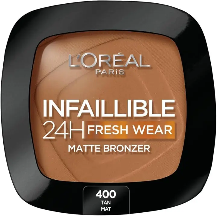 POLVO L'OREAL INFAILLIBLE 24H FRESH WEAR MATTE BRONZER 400 TAN MOYEN FONCÉ - 1
