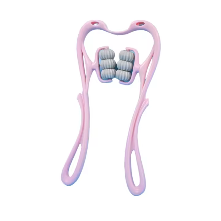 Masajeador De Cuello Portátil Con Bola Shiatsu Para Alivio Del Dolor Muscular Profundo Aids Para Hombros Uso Manual Material ABS - 1