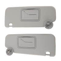Par De Viseras Solares Para Coche Para Chevy Sonic Aveo 2012-2020 Con Espejo Reemplazo Izquierdo Y Derecho Color Gris - details 1