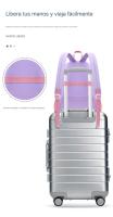 Mochila Escolar para Niños, Mochila para Niños de 20 L with Colgante para Niños de 8 a 12 Años, Mochila Escolar Liviana Impermeable de Nailon Kawaii, Rosa - details 5