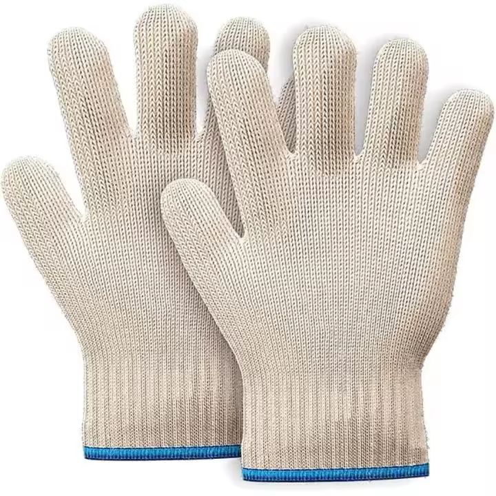 Oven Gloves Heat Resistant Hot Surface Handler Oven Mitts with Fingers, Non-Slip Double Layered Protection Kitchen Potholders- 1 Pair - 1