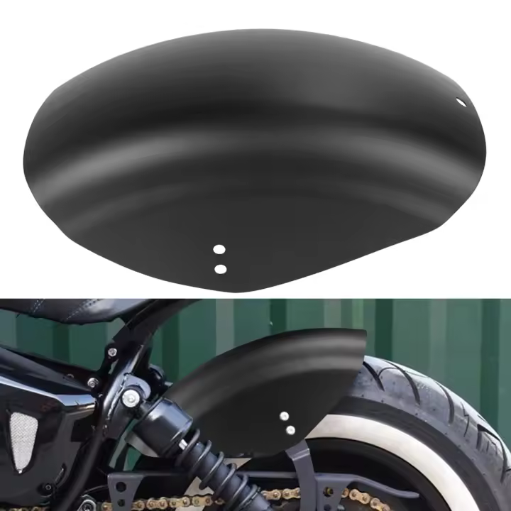 Faro Trasero Negro Para Motocicleta Cubierta De Guardabarros Corto Para Harley Sportster XL 883 1200 Nightster Roadster Super Low Custom - 1