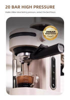 Máquina de Café Espresso HiBREW H14, 20 Bares de Alta Presión, Configuración de Molinillo de 15 Marchas, Función de Pre-Infusión, Control de Temperatura NTC, Ajuste de Capacidad de Taza - Beige - details 11