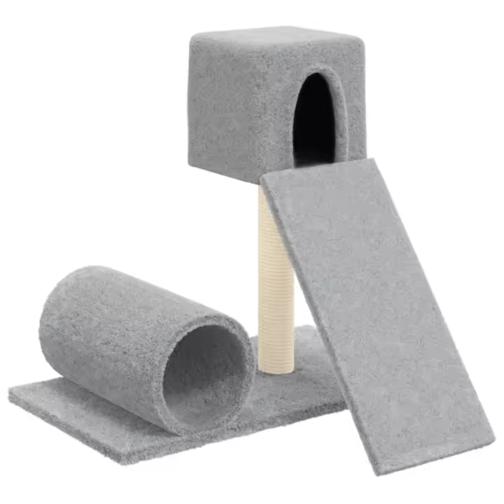 Rascador para Gatos con postes de ISAL gris Claro 171 cm - 1