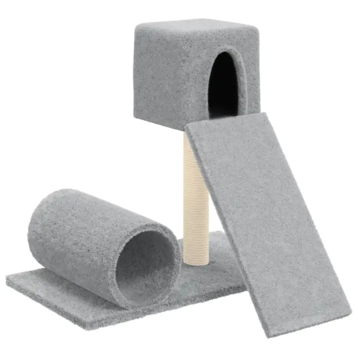 Rascador para Gatos con postes de ISAL gris Claro 171 cm - 1