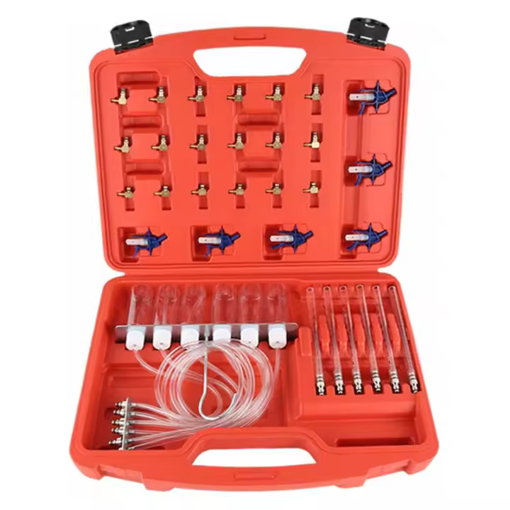 Kit de diagnóstico de probador de fugas, probador de inyector de combustible diésel Common Rail, 24 adaptadores - 1