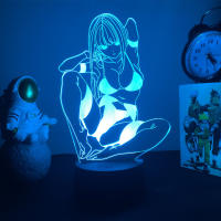 Lámpara De Mesa LED 3D Luz Nocturna Figura De Baño Con Ilusión De Zero Two Anime Darling in the Franxx 16 Colores Luz De Noche Para Dormitorio - details 1