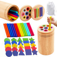 Juguetes Educativos Montessori De Madera Para Niños Juego De Alineación De Colores Y Sorting Con Palos Para El Desarrollo De Las Habilidades Motoras Finas Y Matemáticas - details 6