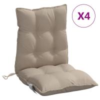 vidaXL Cojines para silla con respaldo bajo 4 uds tela Oxford Color Gris,  Crema,  Beige y mas Cojín Decorativo de Asiento Cojines de muebles de salon - details 2