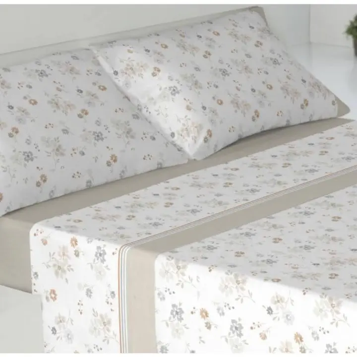 +Home Juego de Sábana de Franela 100% Algodón Diseño Leda - 1