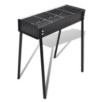 vidaXL Barbacoa de carbón cuadrada con soporte - details 0