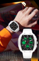 Reloj De Pulsera Digital SANDA Para Hombre Resistente Al Agua Con Display LED Y Múltiples Funciones Deportivas Y Militares De Silicona - details 3