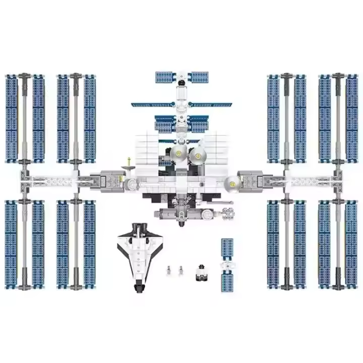 Kit De Bloques De Construcción Estación Espacial Internacional Ideas Para Niños Juguetes Para Niños Regalo Clásico De Película 876 Piezas - 1