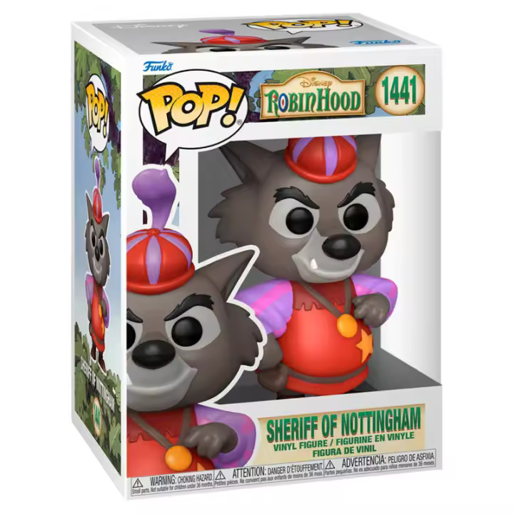 Figura Pop Disney Robin Hood Sheriff Of Nottingham-Figura de Vinilo Coleccionable - Idea de Regalo- Mercancia Oficial - Juguetes para Niños y Adultos - Movies Fans - Muñeco para Coleccionistas y Exposición - 1