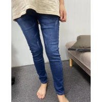 Jeans Térmicos Para Mujer Invierno Nieve Cálido Grueso Vaqueros Delgados Con Felpa Estilo Retro Azul Pantalones Largos Casual - details 6
