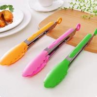 Pinzas De Cocina De Acero Inoxidable Con Mango De Silicona Antideslizante Utensilio De Cocina Para BBQ Salada Y Hornear Herramienta De Servicio - details 1