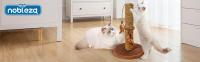 Nobleza – Poste rascador para gatos de sisal con juguete. Pequeño, Color Marrón, 30 * 30 * 44 cm - details 0