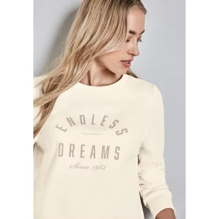 Street One Mod. PS303184 - Sueter letras con cordón en dobladillo para mujer - 1
