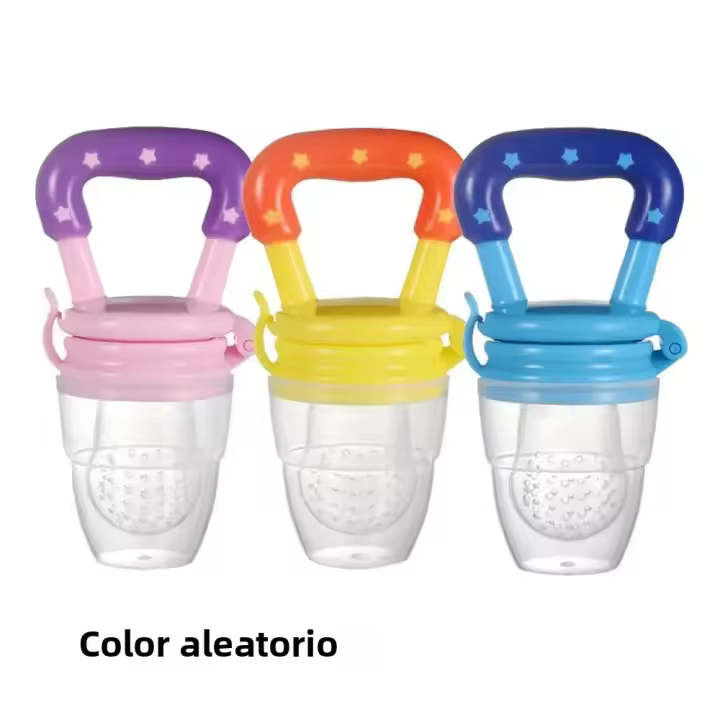 3 PCs Dientes Teether Fruta Y Verdura Para Bebé Complemento Alimenticio Mordedor De Silicona Utensilios De Comer Para Bebés Mayor De 12 Meses - 1