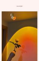 Lámpara De Neón LED Para Techo Rotativa Sunset Moderna Decoración Interior Ambiente Festivo Arte Enfoque Luz Doméstica Calle - details 1