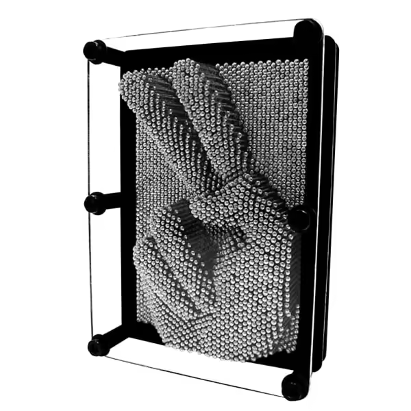 Pin Art XL - Pinscreen i Metall Silver - 1