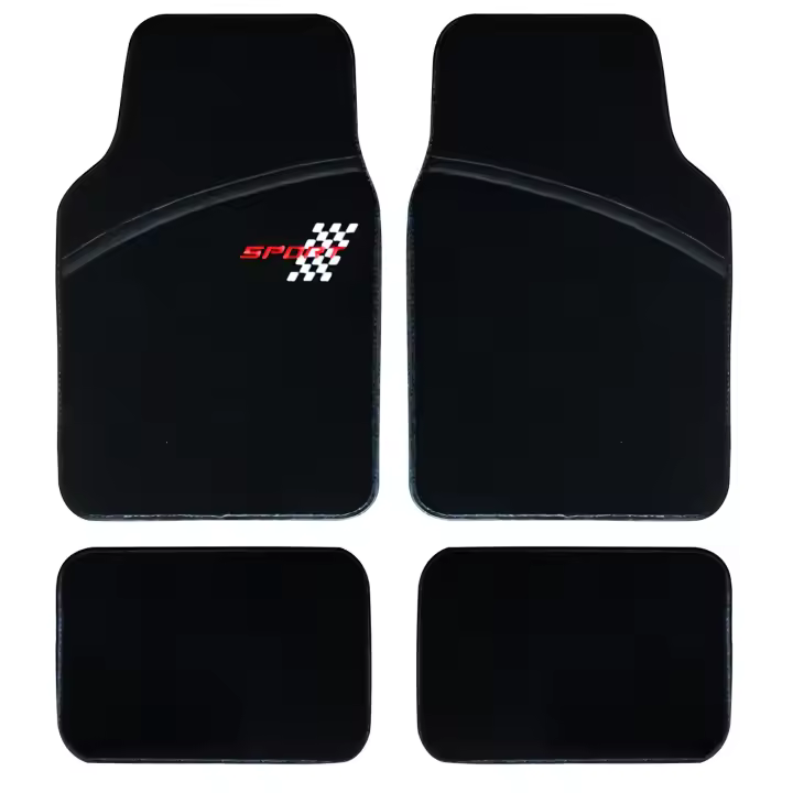 Enerfero Alfombrillas Coche,Alfombrillas Coche Universal，Juego Alfombrillas para Coche Universales Alfombra de Moqueta para Vehículo, Antideslizantes 4 Piezas(024619) - 1