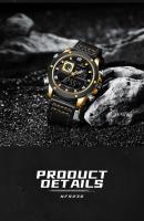 Reloj Deportivo Militar NAVIFORCE NF9236 Para Hombre Con Pantalla Dual Impermeable Resistente Al Choque Cuero Correa Estilo Casual - details 3