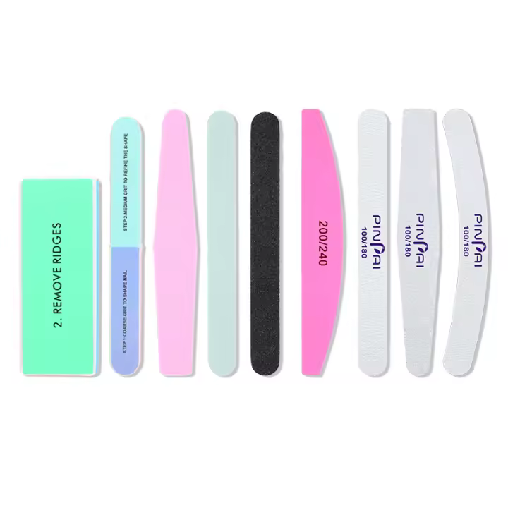 Kit De Archos Para Uñas PINPAI Con Polvo De Gel UV Acrílico Herramienta De Arte De Uñas Set De Manicura Y Pedicura De Pulido Y Grindido 2 Kits Diferentes - 1