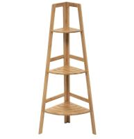 Estantería Esquinera de Bambú con 3 Niveles 103x31.9cm estantería multiuso para Baño, Sala de estudio, Dormitorio, Sala de estar - details 3