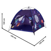 Carpa Plegable Para Niños Y Niñas Casa De Juguete Castillo Wigwam Planetario Rocket Decoración De Habitación Para Niños Edad Recomendada 3-12 Años Material Suave - details 5