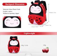MoChila Infantil Guarderia Animales Linda Bolso Bebe Escuela Dibujos Animados para Niña y Niño 1-3 años - details 3