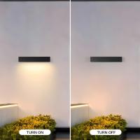 Lámpara De Pared Exterior Impermeable LED Para Puerta Farol De Lavado Larga Bandeja Courtyard Balcony Tablero De Villa Luz De Pared - details 1