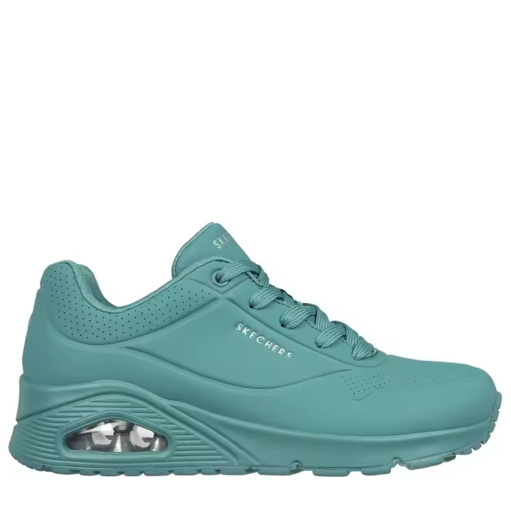 Skechers Zapatillas Urbanas Mujer UNO STAND ON AIR Piel Azul Celeste 73690-TEAL - 1