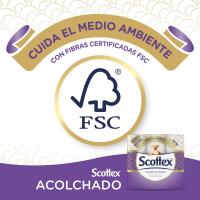 Papel higiénico Scottex 8 rollos(7PACK) acolchado 56 rollos en total con 3 capas de confort y suavidad - details 1