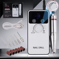 Nueva Máquina De Uñas Eléctrica Profesional 45000RPM Recargable Accesorios De Uñas Pulidora De Esmalte De Gel Bajo Ruido Color Blanco / Negro - details 4
