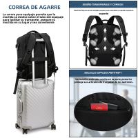 ZP Bolsos de CABIN de Aviación General para helbres y Mujeres, Viajes de Negocios, Viajes cortos, Viajes al Aire Libre, mochilas impermeables de Ocio - details 2