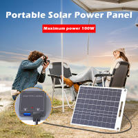 Cargador De Panel Solar De Eficiencia Alta 100W Con Dos Puertos USB Impermeable Y Antipolvo Tecnología De Protección Contra Sobrecorriente Inteligente - details 6