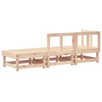 vidaXL Juego de muebles de jardín 3 piezas madera maciza de pino - details 2