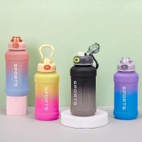 Taza Deportiva Portátil De Plástico 1300ml Con Pajita Cambio De Color Tetera Frosted Para Adultos Adecuada Para Senderismo - details 0