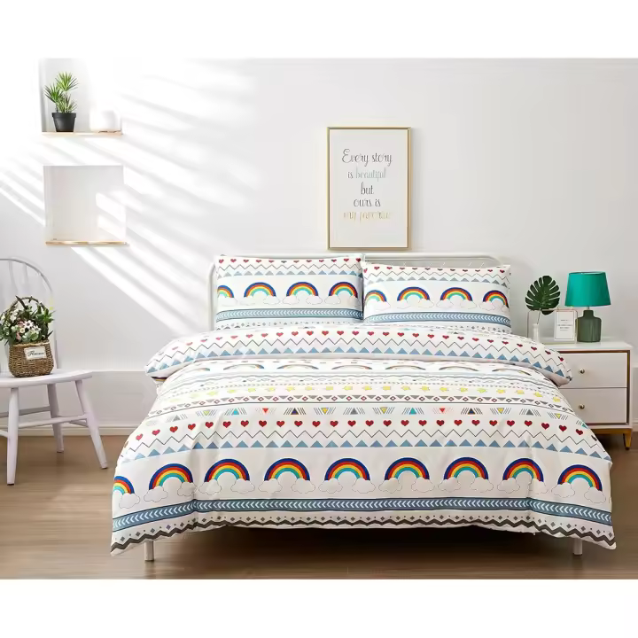 Juego de Sábanas de Microfibra de Poliéster Suave Plushome - Varios Colores y Diseños - Tamaños para Cama de 90, 135, 150 y 180 - Fácil Cuidado - Suavidad Al Tacto - Transpirable y Duradero - 1