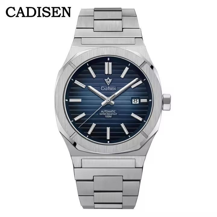 Reloj De Diversión CADISEN Retro Lujo Esmeralda NH35A Diseñador Alemán Para Hombre Automático Mecánico 10Bar Impermeable Luminoso - 1