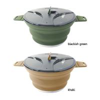Cacerola De Silicona Plegable 2.5L Para Camping Tetera Portátil Para Café Y Té Pot Para Hervir Agua Mini Para Picnic Al Aire Libre - details 13