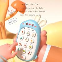 Juguete De Masticar Para Bebé Teléfono Sin Batería No Tóxico Y Sin Olor Multifuncional Con Música Conejo Infantil - details 1