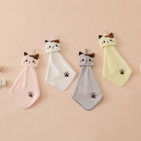 Toalla De Cocina Absorbente De Gato Lindo Paño De Limpieza Suave De Velours Coral Toalla De Mano Colgante Para Cocina - details 3