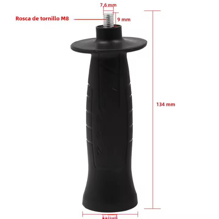 Manija Auxiliar Para Amoladora Angular 1pc M8/M10 Piezas De Repuesto 113/134mm Herramientas Para Amoladora Angular Accesorios De Grind Machine - 1