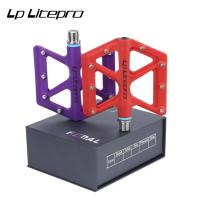Pedal De Bicicleta Litepro De Aleación De Titanio Con Eje Ultraligero De Nylon Antideslizante Para Carretera Y Montaña Peso 170g - details 0